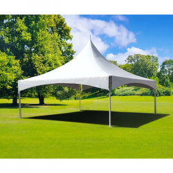 20 x 20 High Peak Frame Tent- White