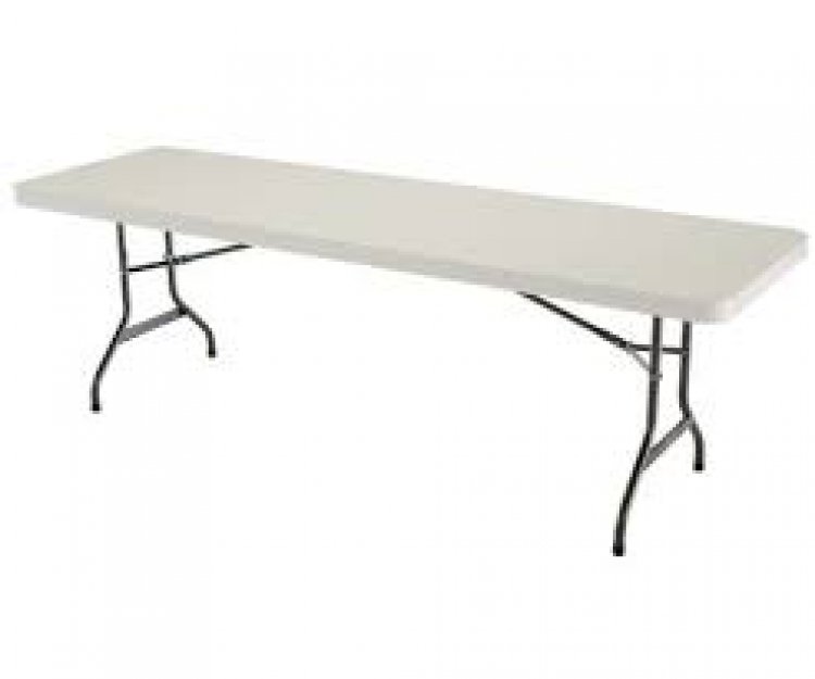 8' White Table